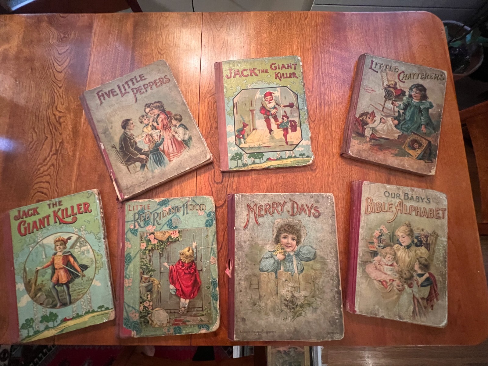 RARE LATE 1800s SET 7 Children’s Classic Books MA Donohue & Lothrop Pub