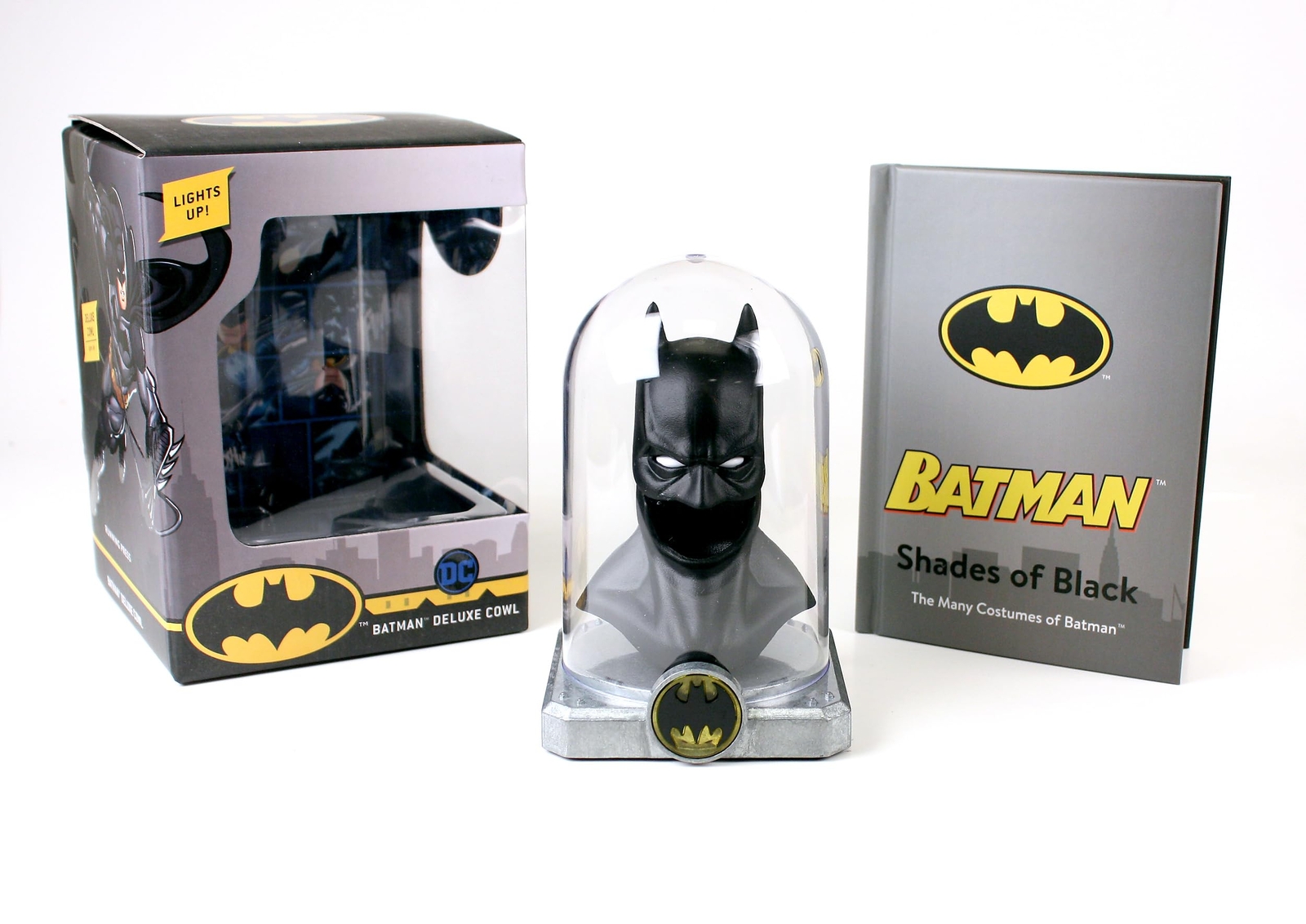 Batman Deluxe Cowl Lights Up by Manning