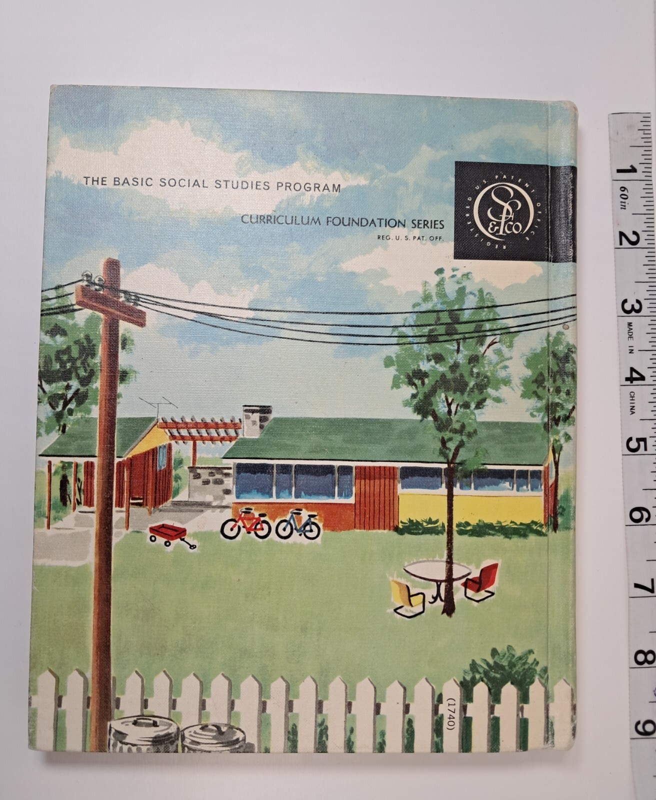 1956 At Home Teachers Edition The Basic Social Studies Hardcover Vtg School Book