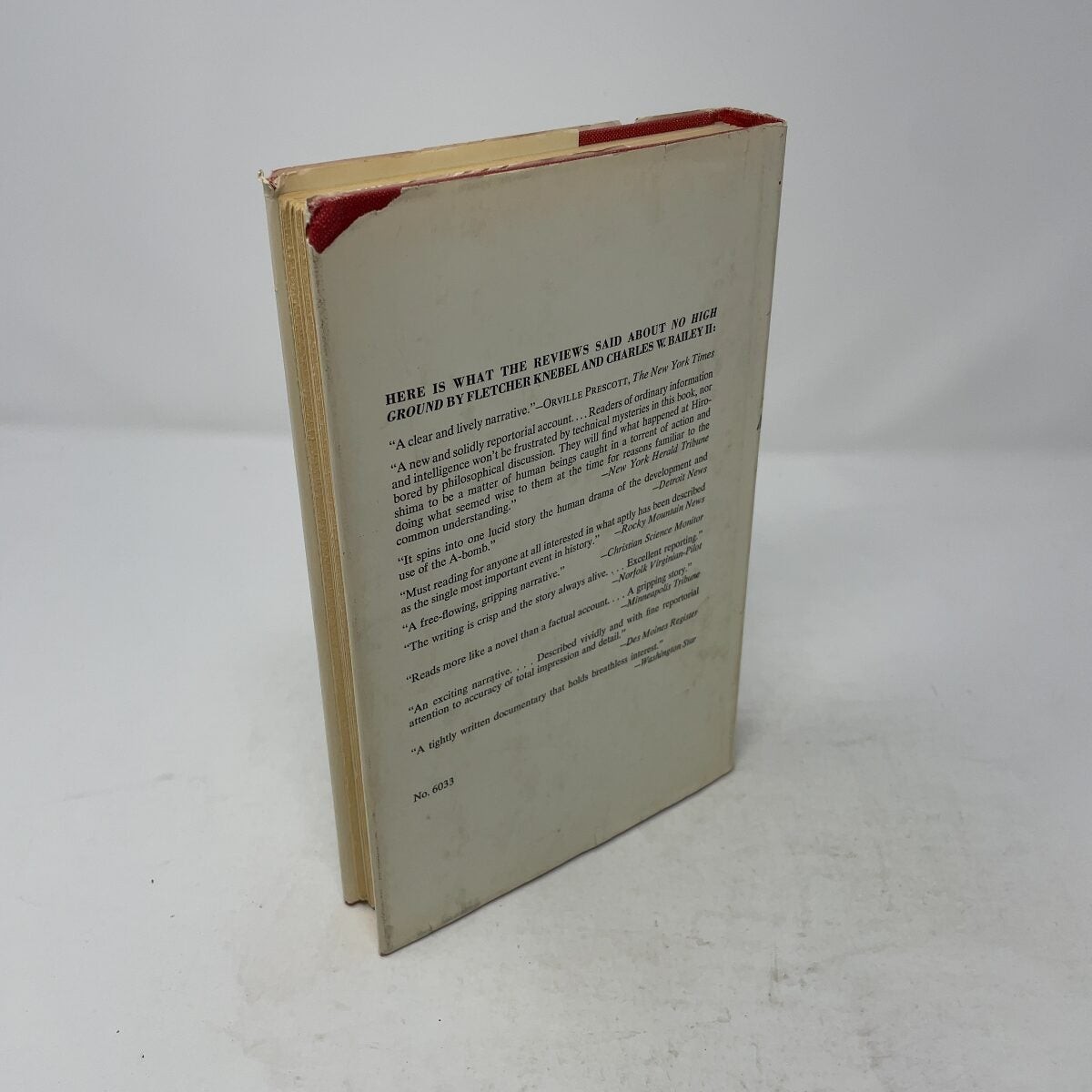 NO HIGH GROUND by Fletcher Knebel, Charles W. Bailey II HC First Edition Very G