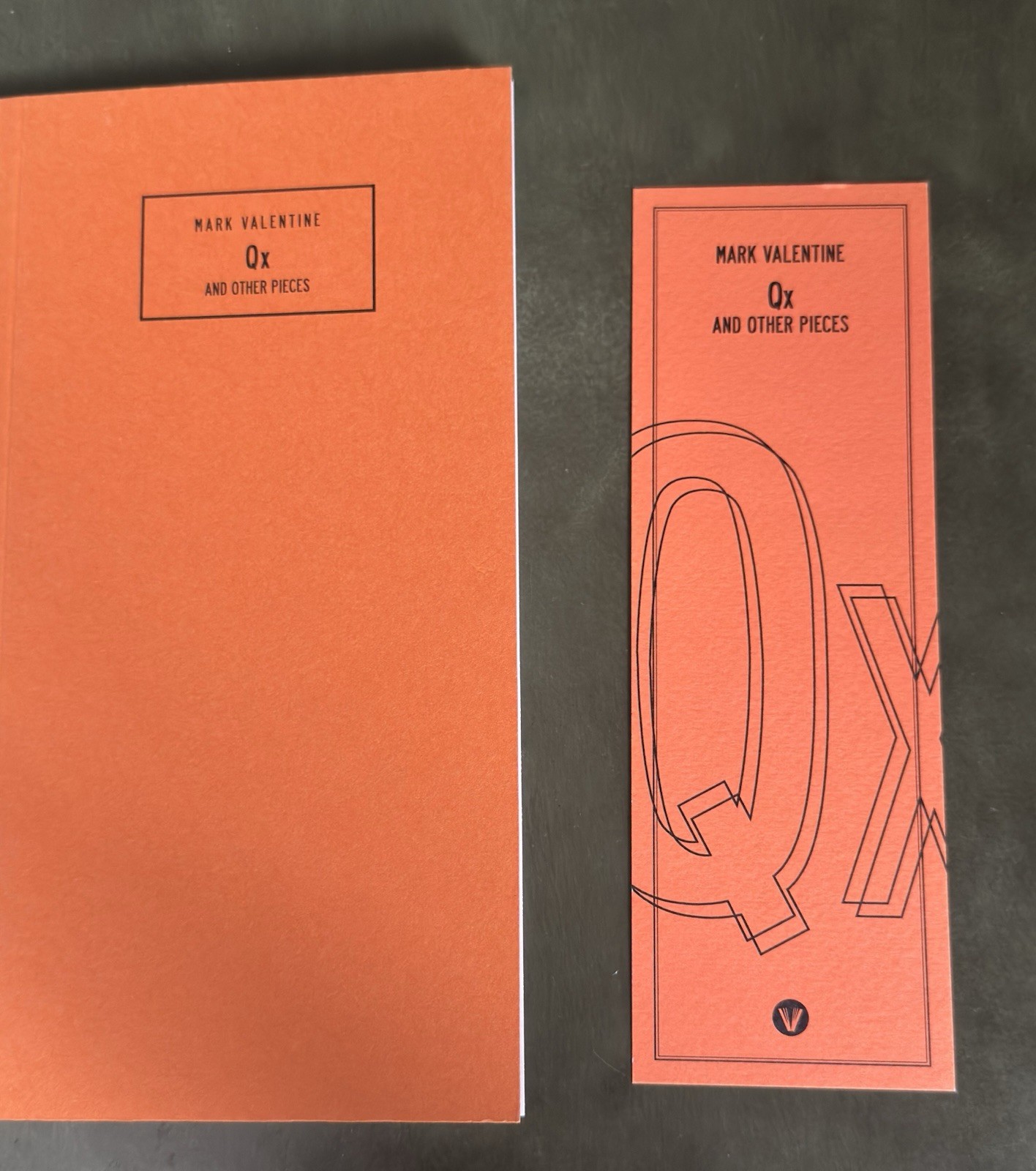 Mark Valentine. Qx & Other Pieces. Zagava Press Limited Edition 2024