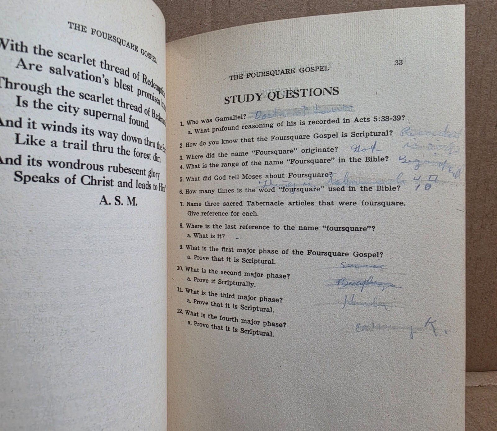 The Foursquare Gospel by Aimee Semple McPherson 1946 Hardcover