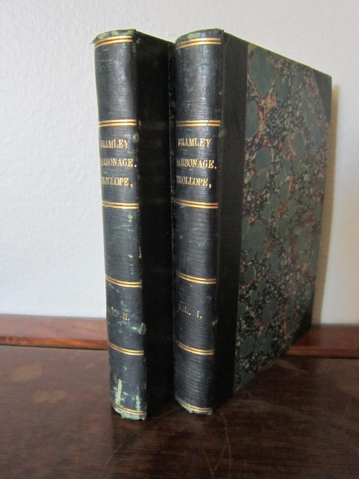 Framley Parsonage by Anthony Trollope. in 2 Vols 1861, Partial leather
