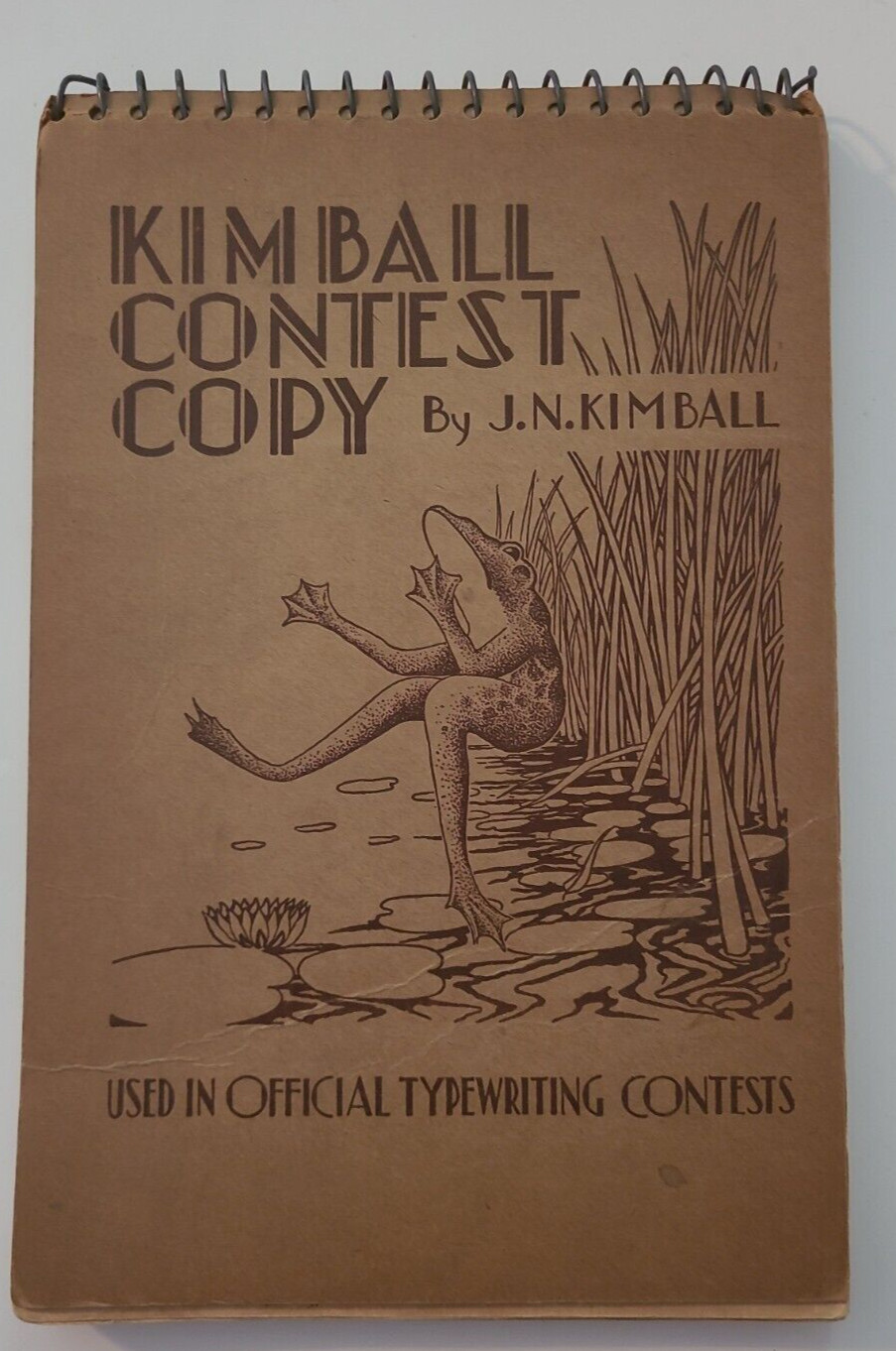 Vtg Kimball Contest Copy Used in Official Typewriting Contests J N Kimball 1948