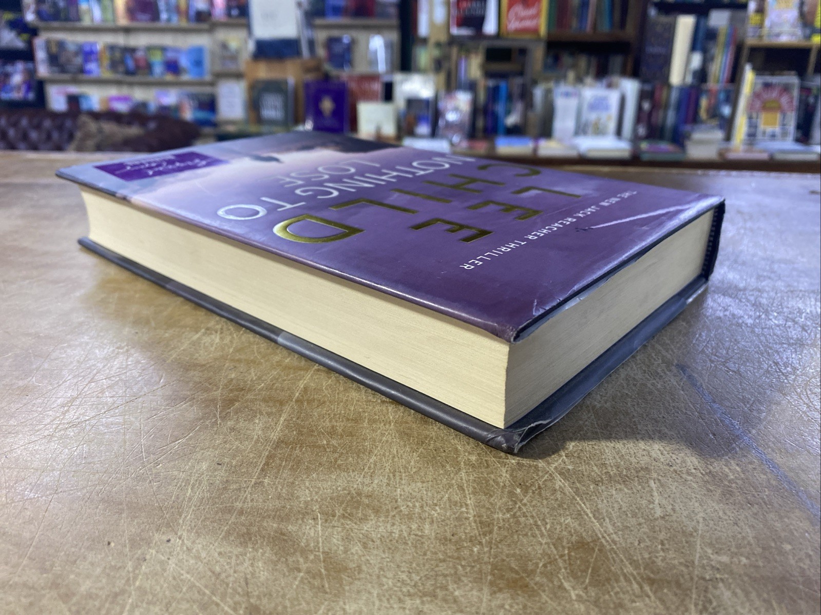Nothing To Lose by Lee Child 1st UK HCDJ Ed SIGNED Copy Borders VERY GOOD