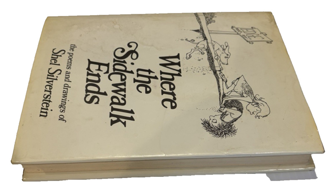 Shel Silverstein Where The Sidewalk Ends HC DJ 1974 Harper & Row Early Printing