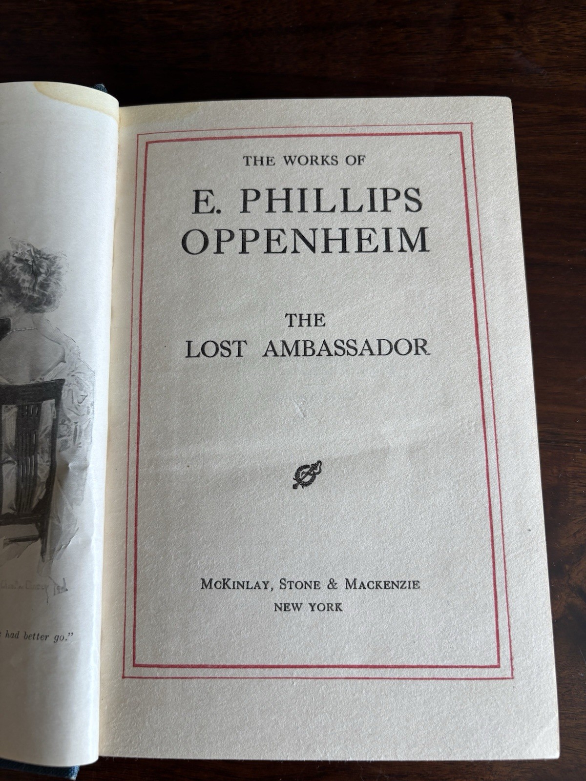 Vintage E. Phillips Oppenheim 10 Volume Blue Hardcover Book Set Decorative 1900s