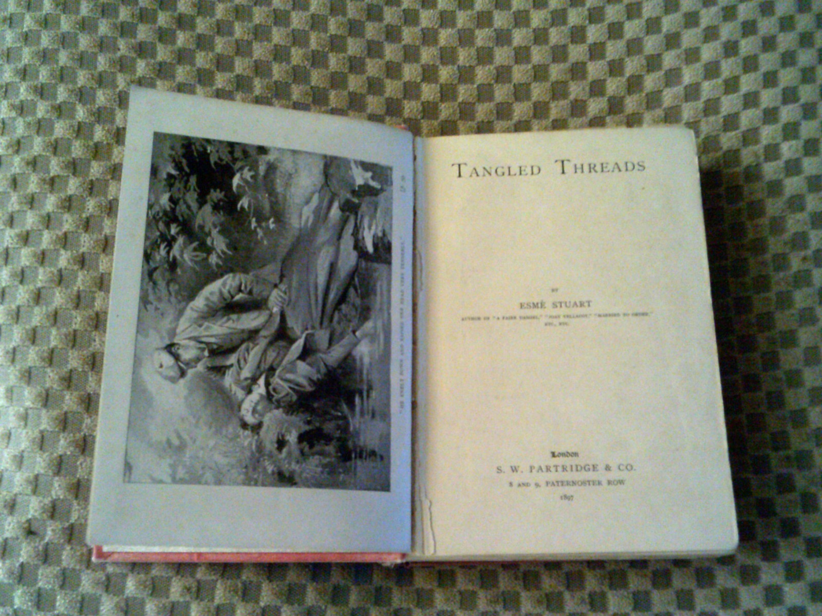 Tangled Threads Esme Stuart Hardback 1897 S W Partridge 1st Edition Sedgwick