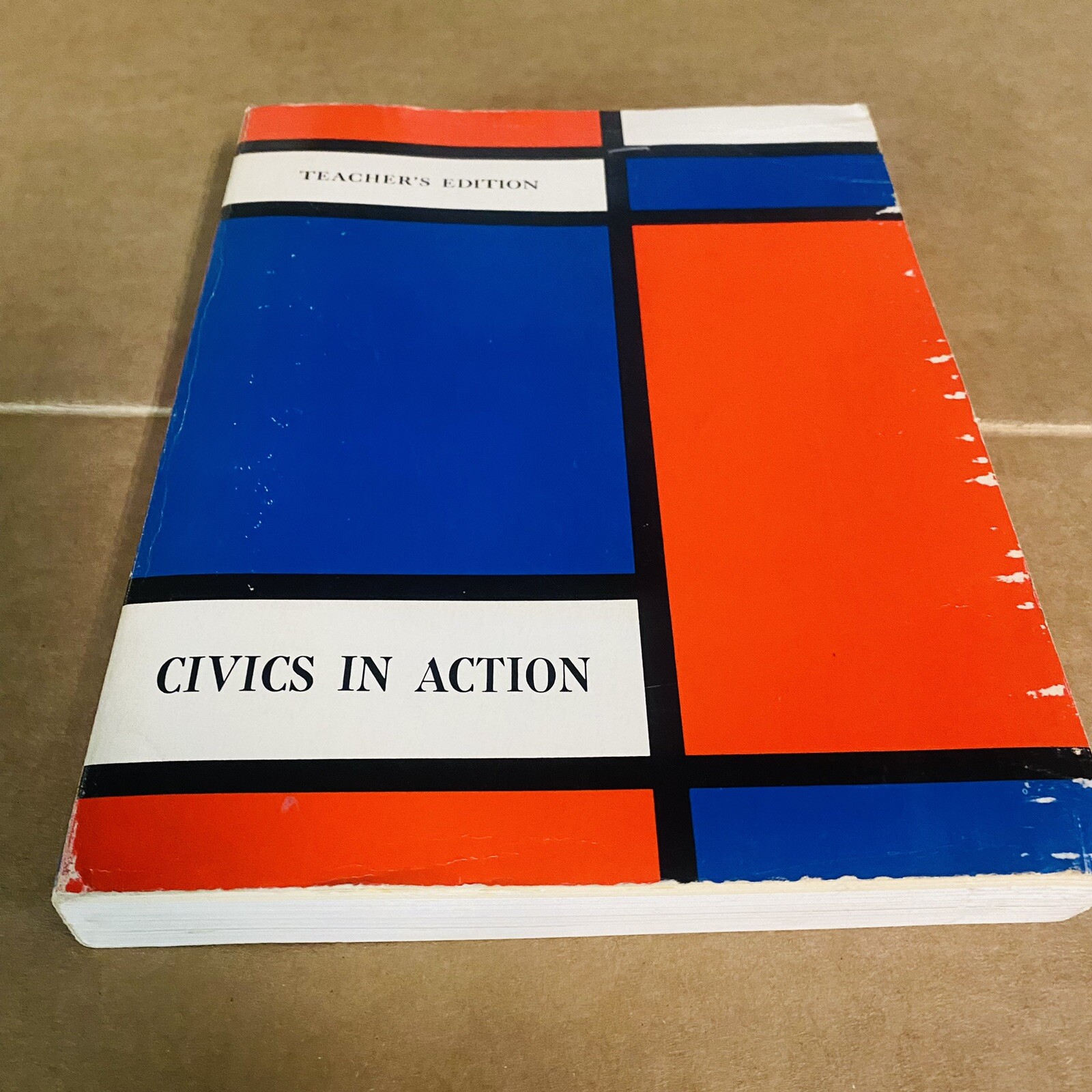 Vtg Social Studies Textbook CIVICS IN ACTION Teachers Edition 1966