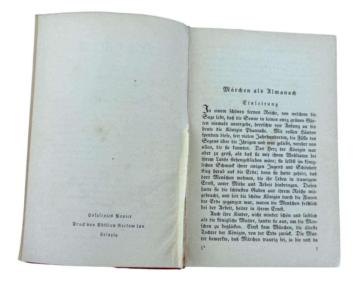 Wilhelm Hauff Märchen Fairy Tales Reclam Universal-Bibliothek Leipzig c. 1920s