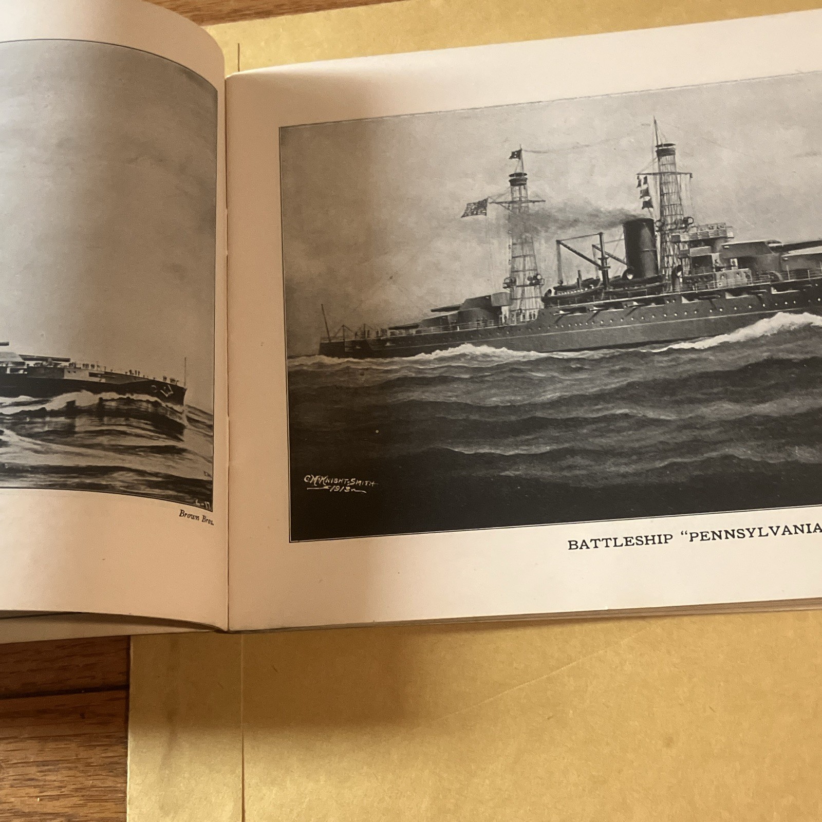 Antique 1917 The United States Navy Illustrated Book G.S Hammond &Co