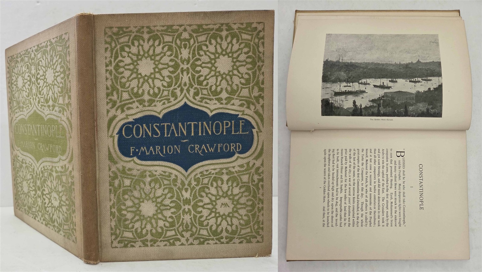 1895 antique CONSTANTINOPLE F MARION CRAWFORD Edwin L WEEKS illustrated BOOK
