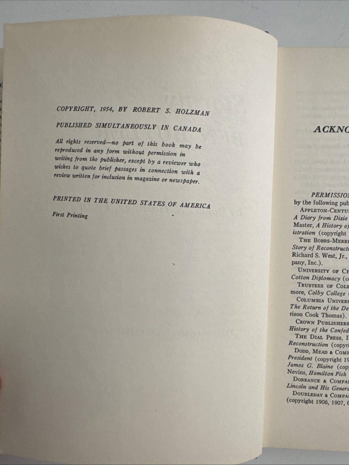 Robert S Holzman / Stormy Ben Butler Signed 1st Edition 1954