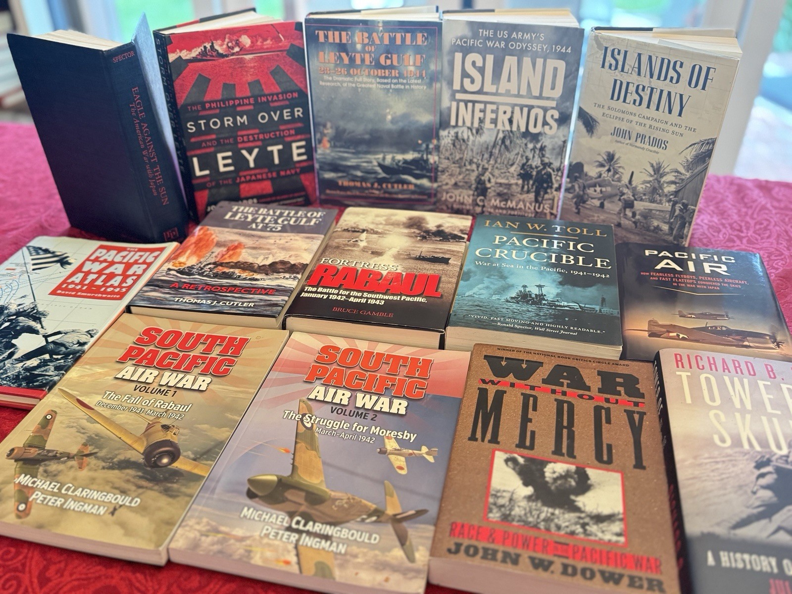 WWII Pacific Theater Book lot of 14 Volumes | Pearl Harbor | Japan War History