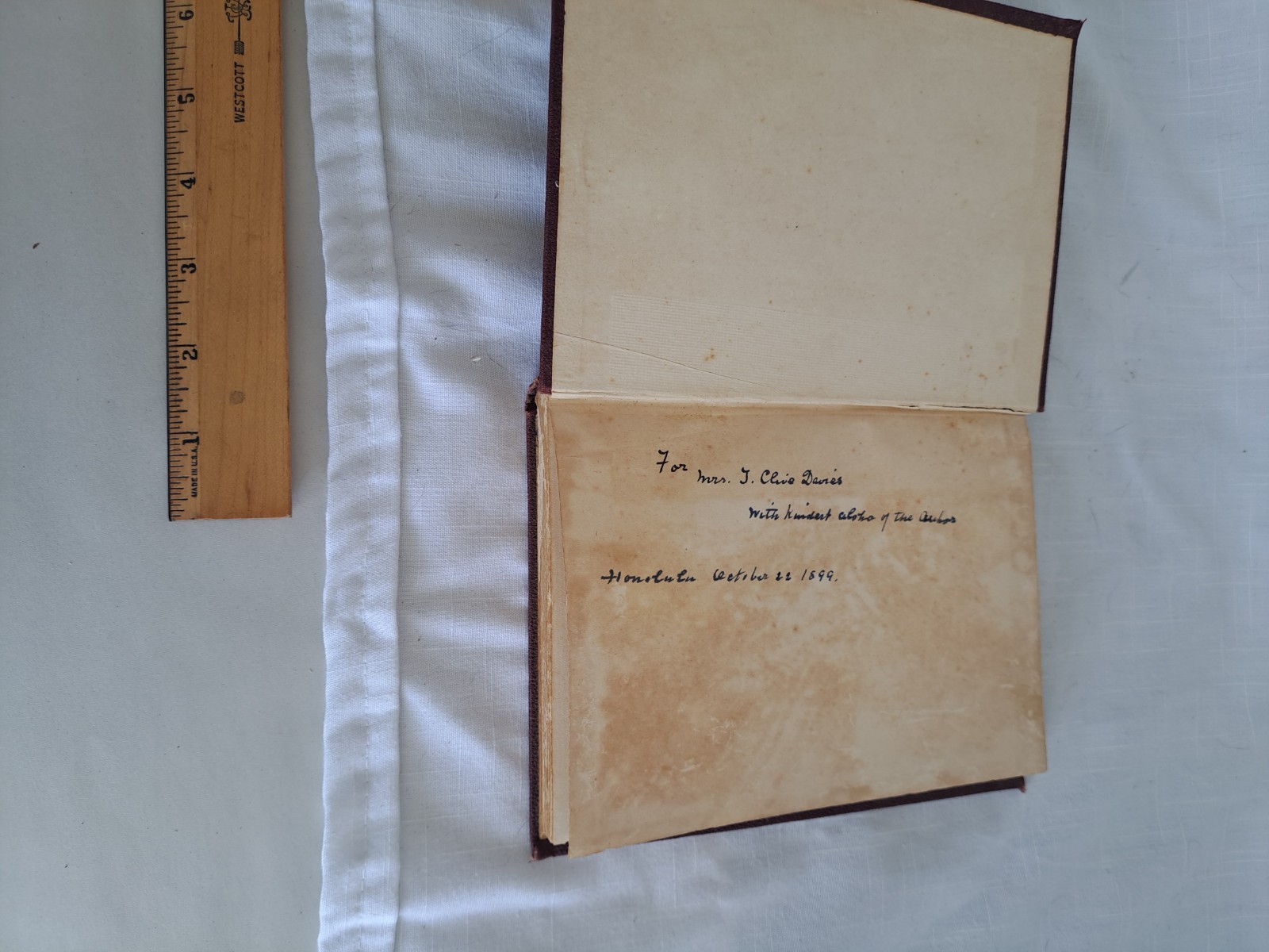 MAKAPALA by The SEA by ANNE M. PRESCOTT 1st Edition 1899 Honolulu, Hawaii Signed