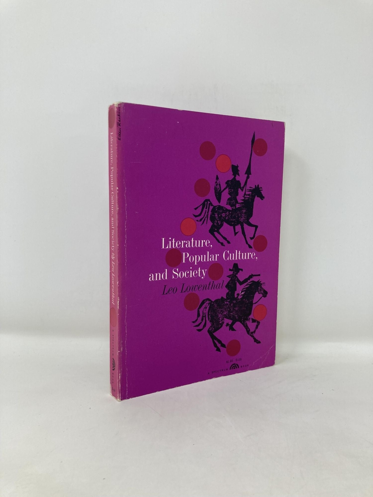 Literature Popular Culture and Society by Leo Lowenthal First 1st Edition VG HC
