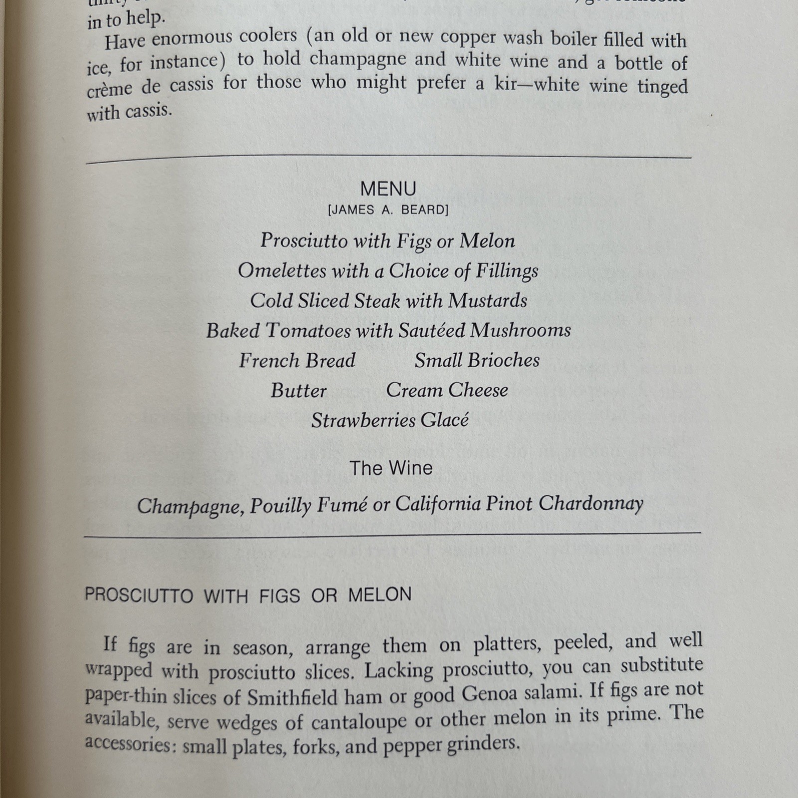 House & Garden’s Party Menu Cookbook Conde Nast Vintage Hardcover 1973
