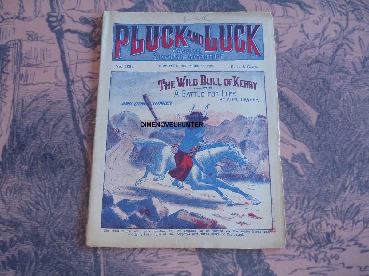 FRANK TOUSEY’S PLUCK & LUCK WEEKLY #1594 1928 DIME NOVEL STORY PAPER