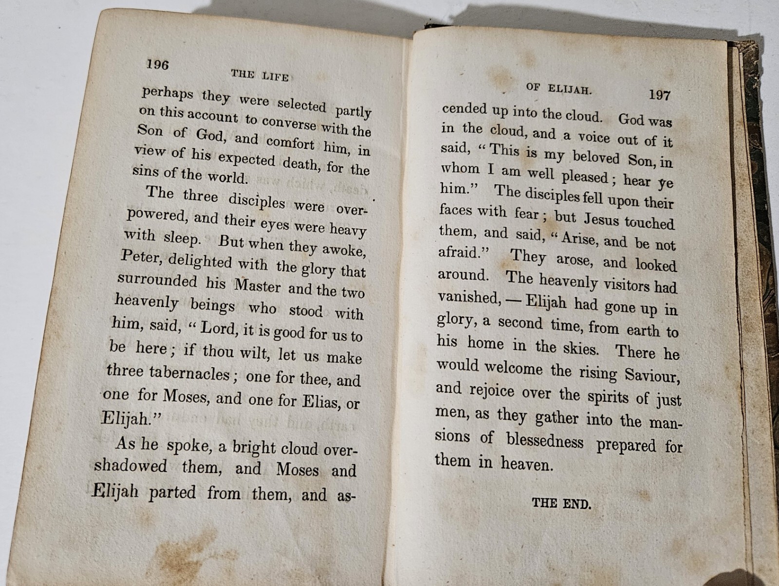 The Life of Elijah. 1835 HC. Antique Small Book