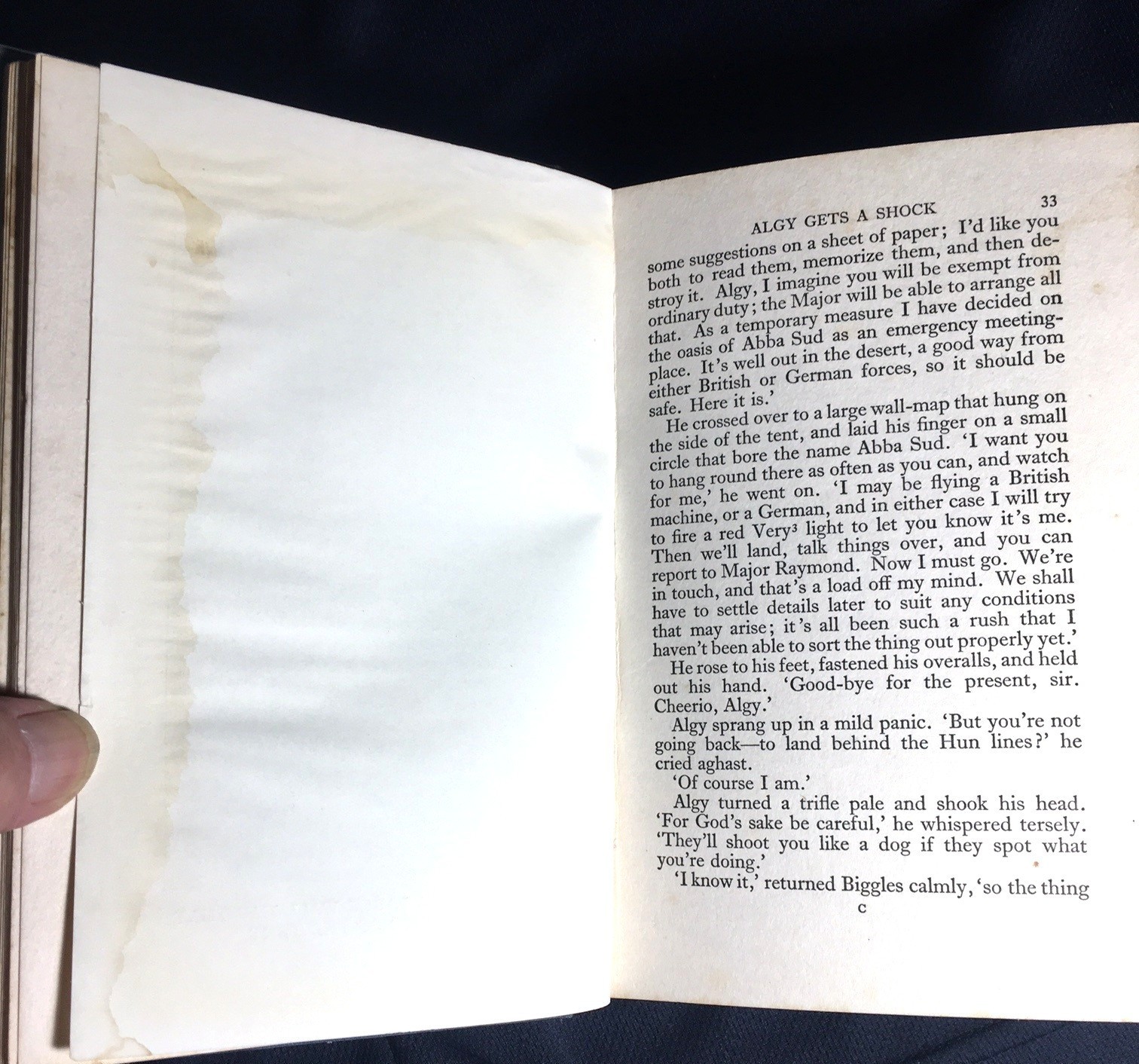 BIGGLES FLIES EAST – Captain W. E. Johns – 1935 – 1st EDITION