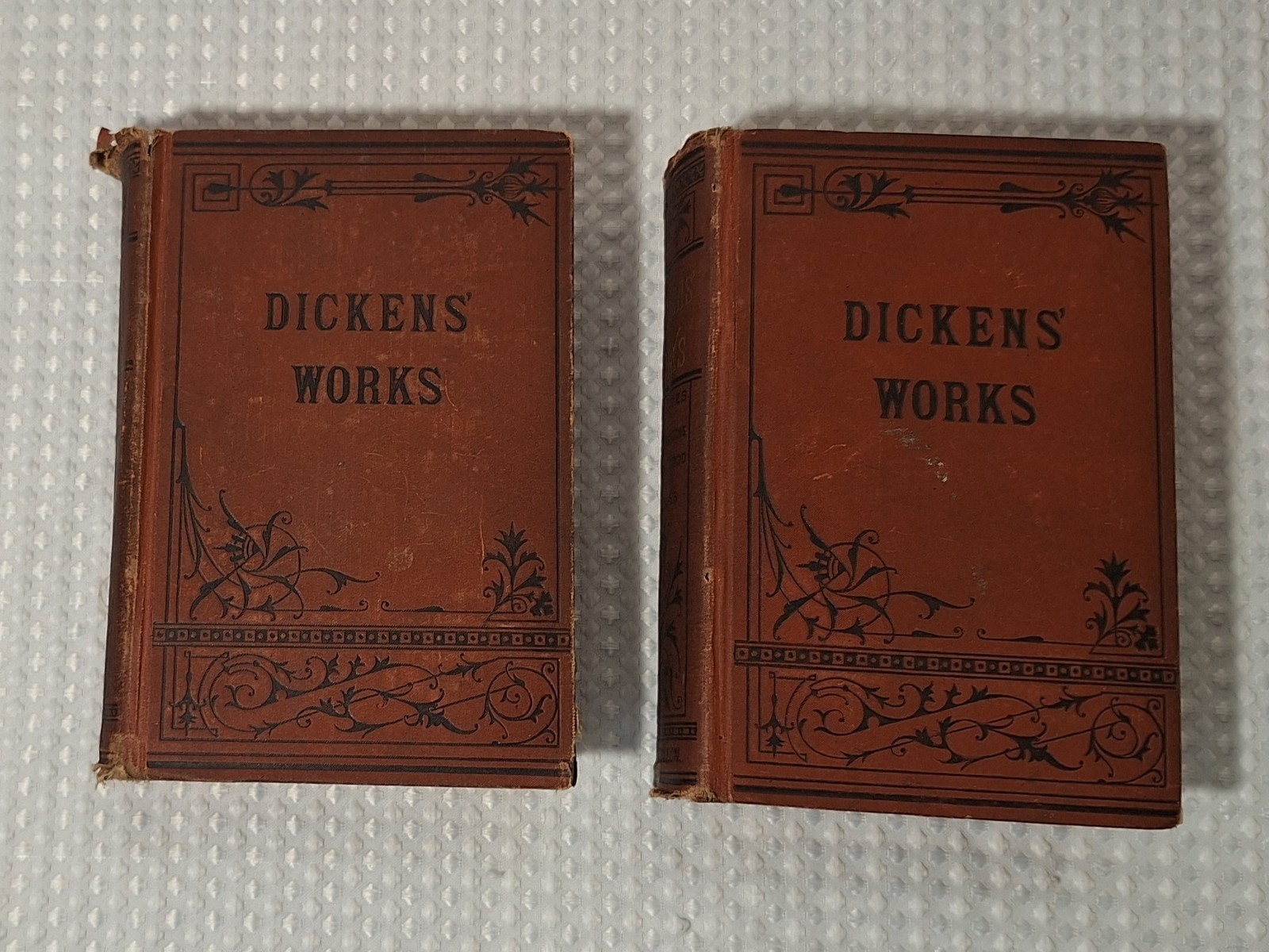 Vintage 1800s Charles Dickens Works Author’s Edition Baird & Dillon Set Lot of 2