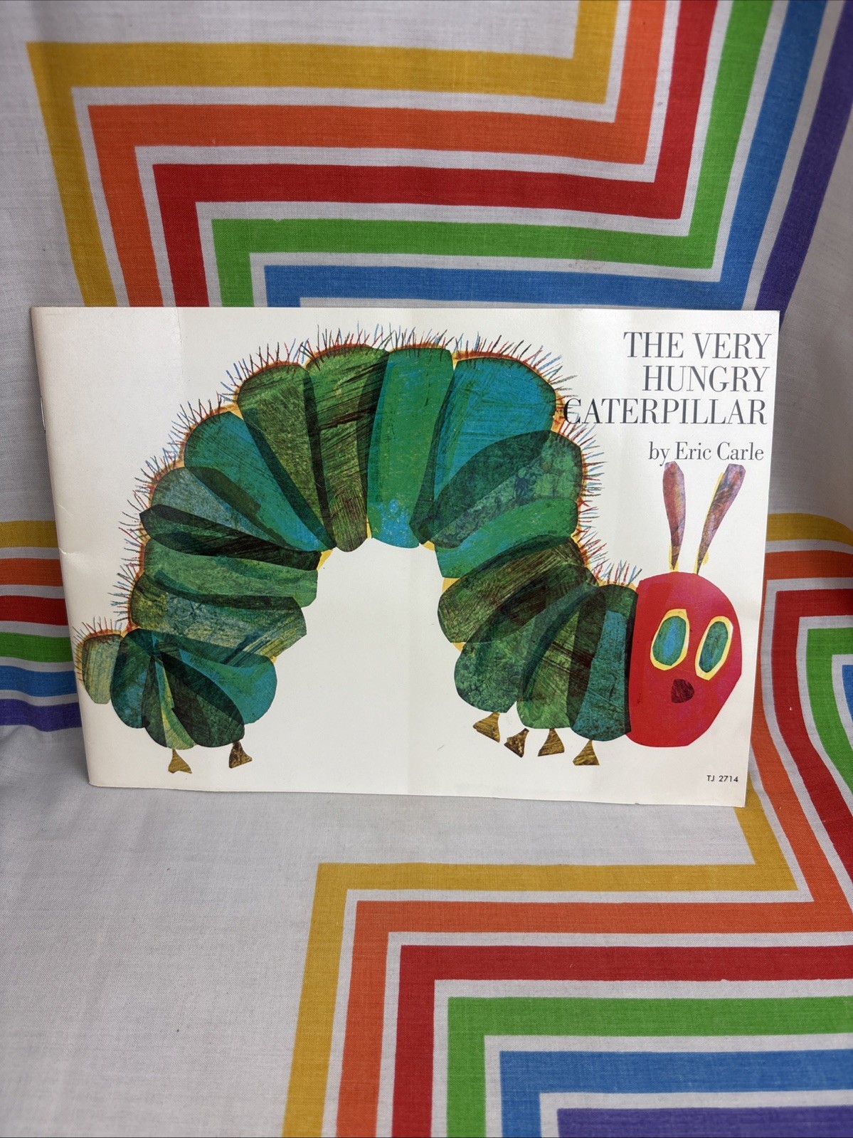 THE VERY HUNGRY CATERPILLAR by Eric Carle 1974 Stated First Printing Scholastic