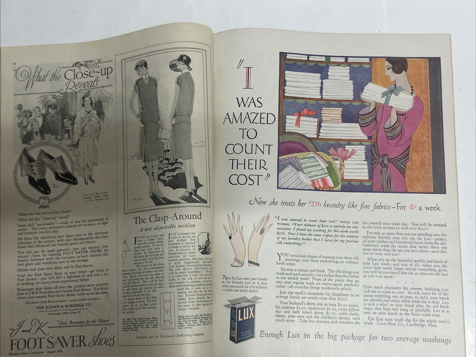 Lot Of 2 “Women’s Home Companion” Feb 1920 & Aug 1926 Nice