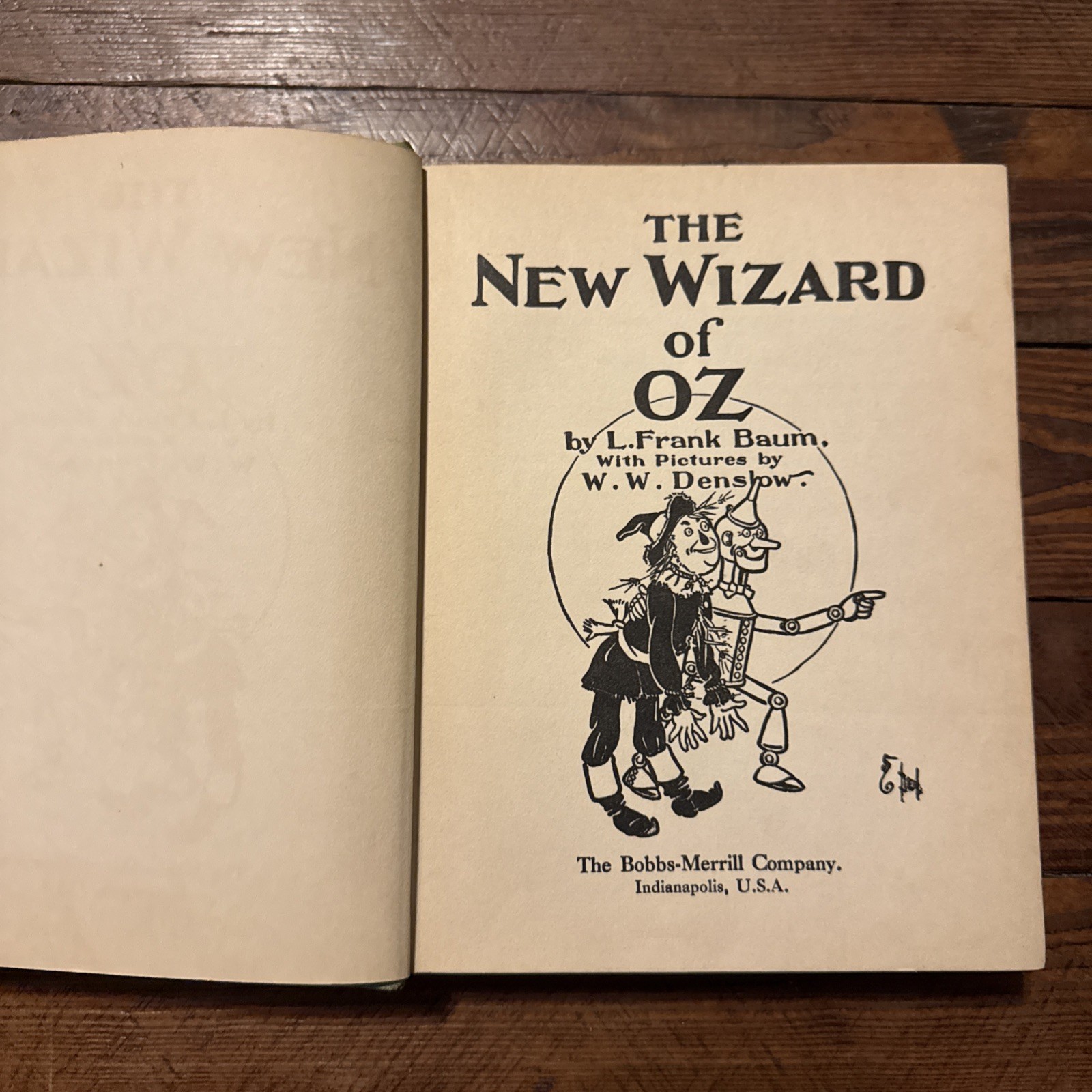 Vintage 1903 Edition of The Wizard of Oz Book by L. Frank Baum & W. W. Denslow