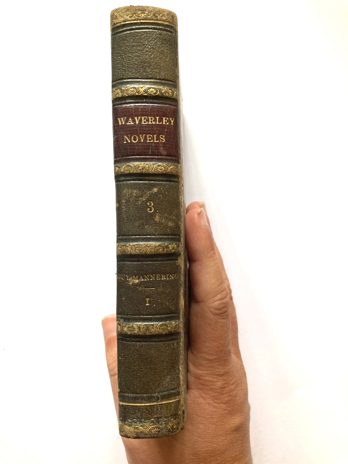 1831 Sir Walter Scott Guy Mannering Vol I Waverley Novels Leather Bound
