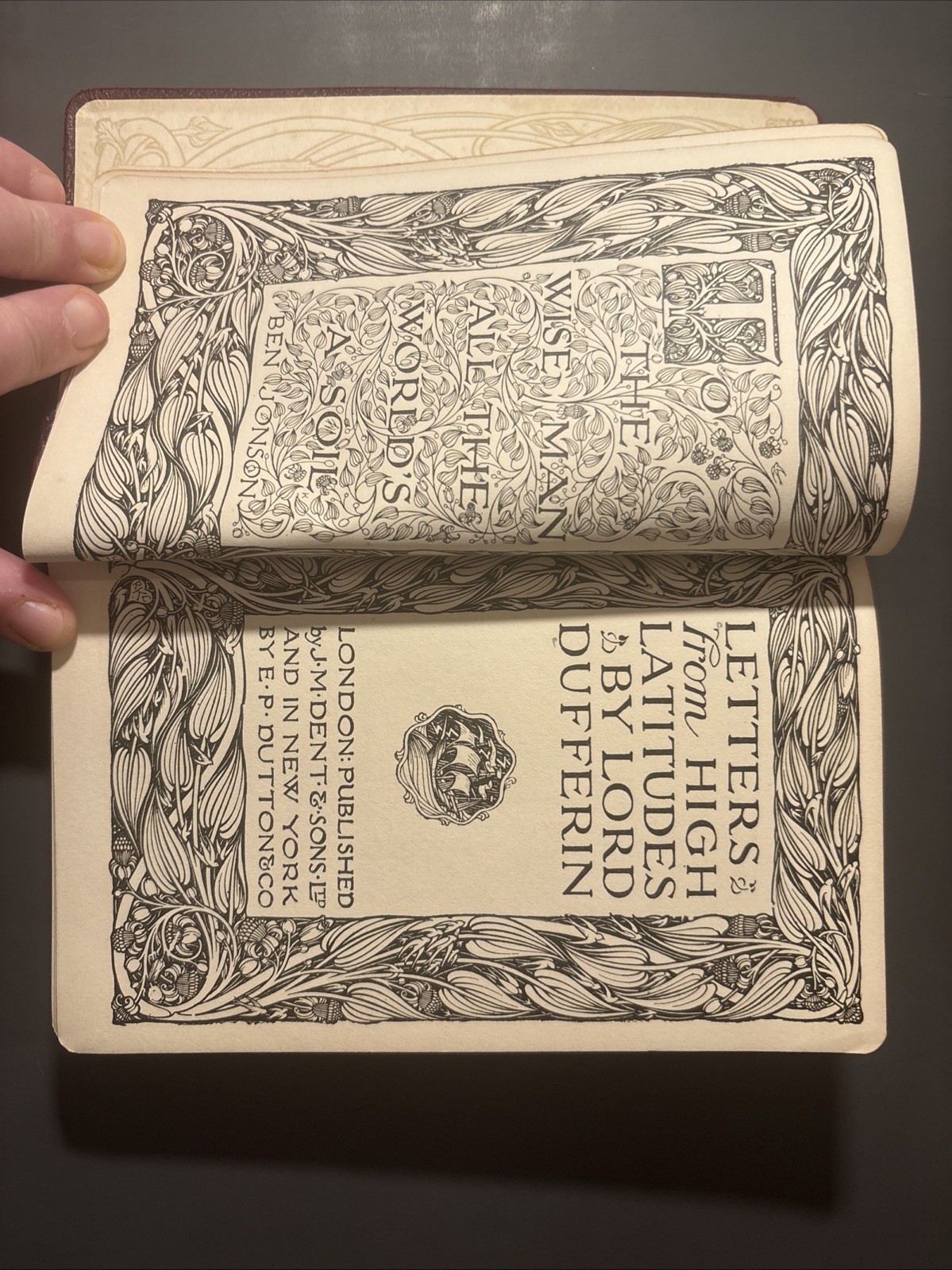 1857 Letters From High Latitudes by Lord Dufferin, Pub. by J.M. Dent & Sons