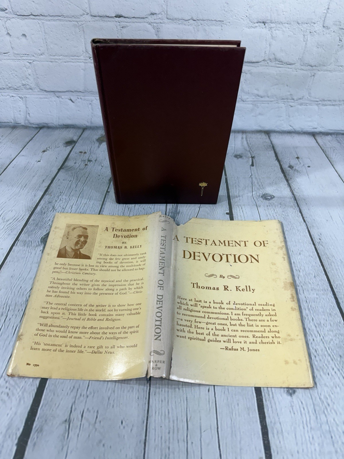 A TESTAMENT OF DEVOTION By Thomas R. Kelly Quaker Teacher Rare 1941 HC/DJ Good!