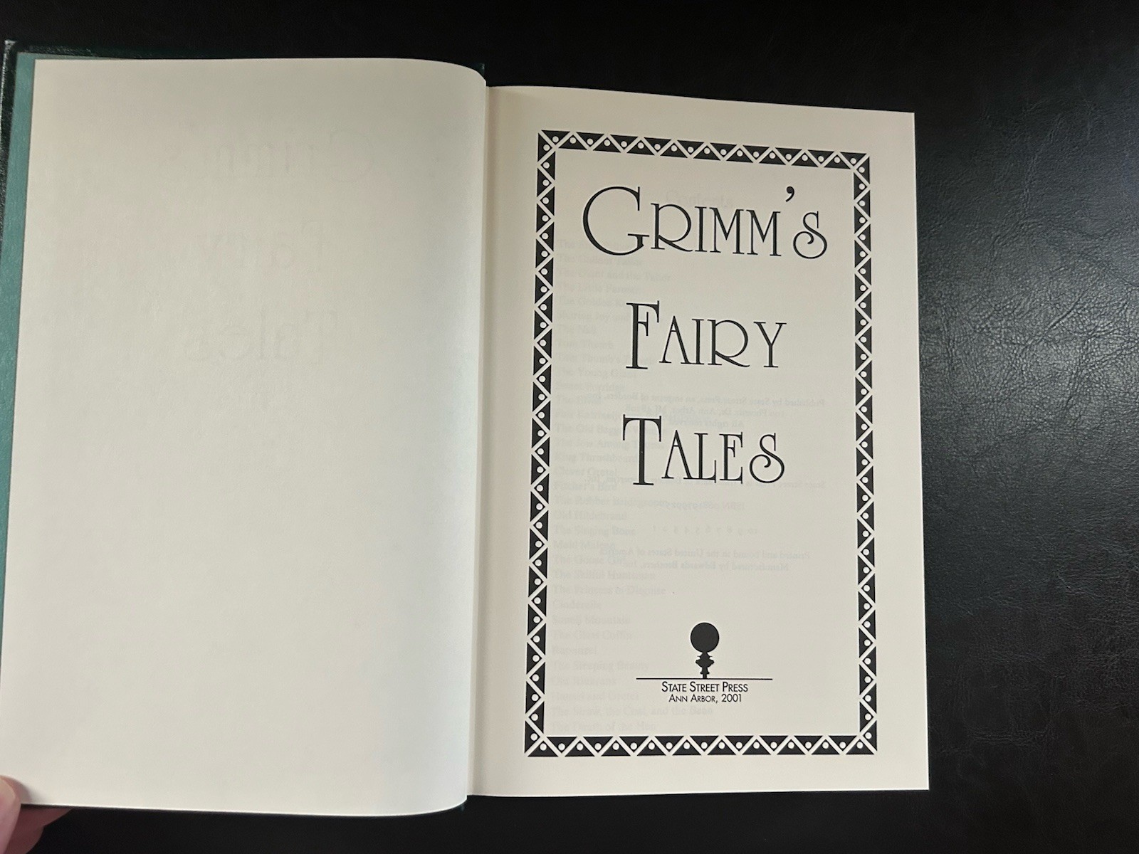 Grimms Fairy Tales Leather bound.