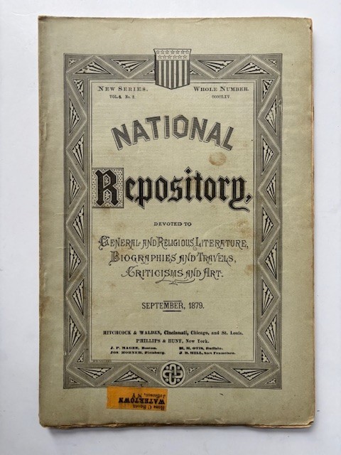 CINCINNATI PAST & PRESENT. Long article in Sept. 1879 NATIONAL REPOSITORY MAG