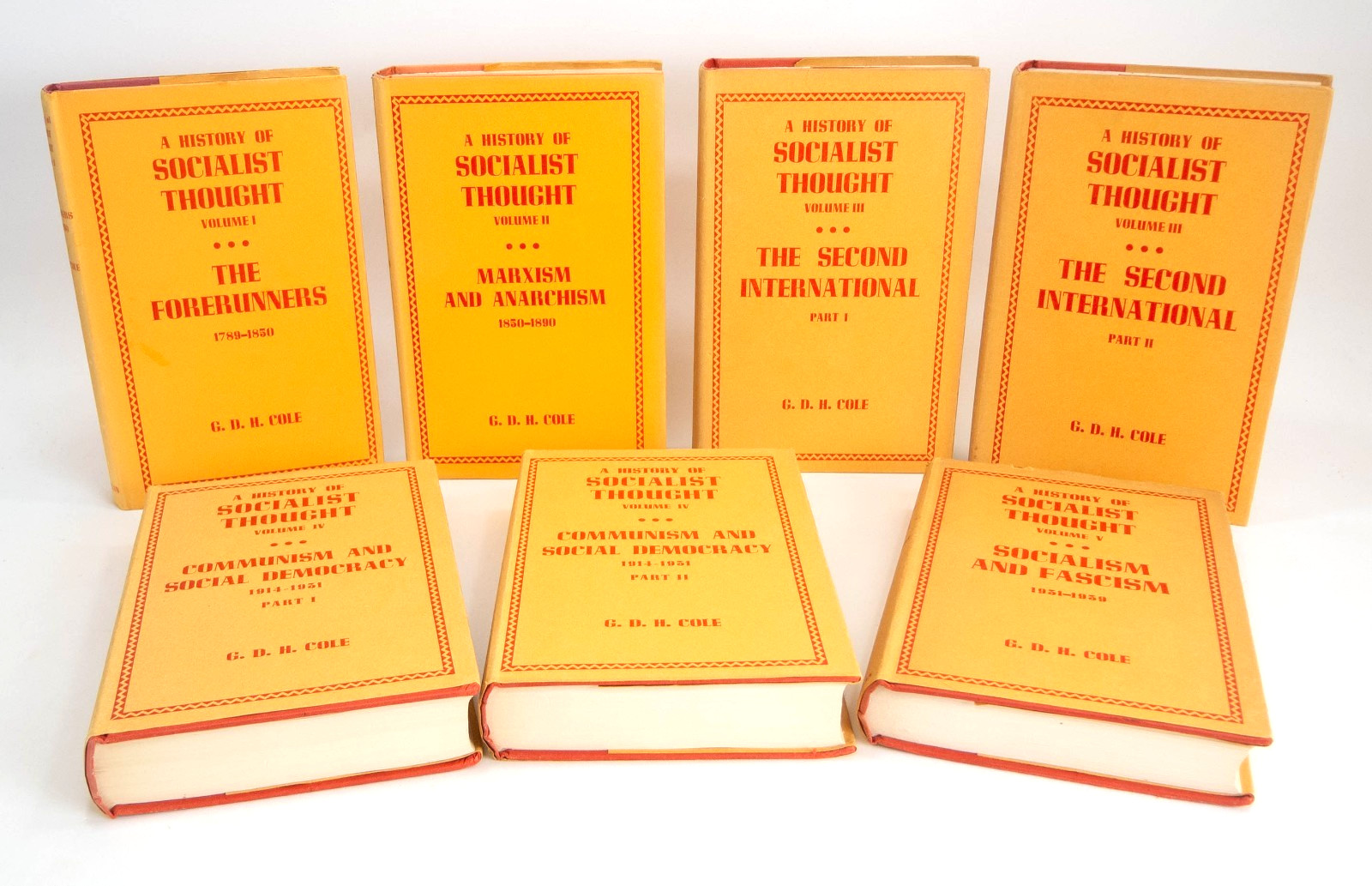 A History of Socialist Thought – G. D. H. Cole – 7 Book Set