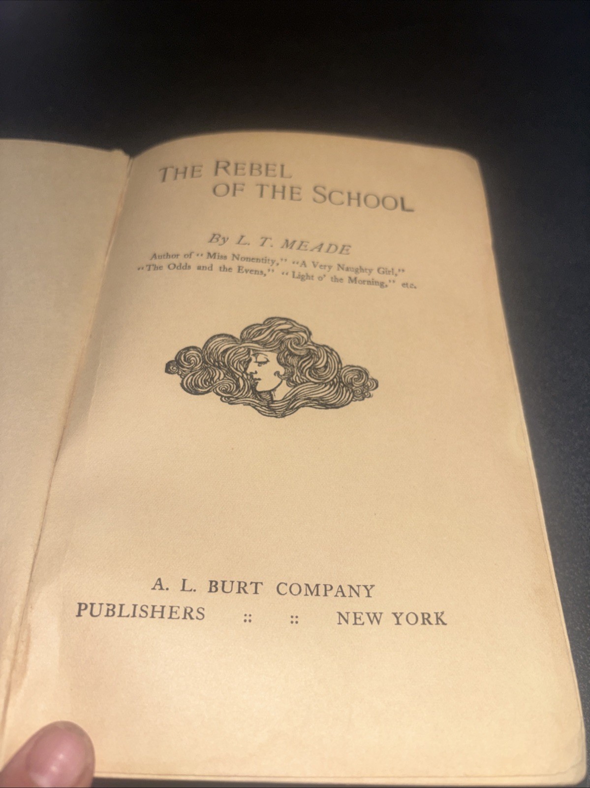 1913 THE REBEL OF THE SCHOOL by Mrs. L T Meade Illustrated Cover