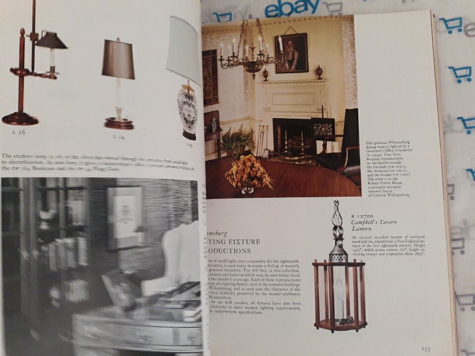 ?Williamsburg Reproduction Interior Designs for Today’s Living Craft House 1976