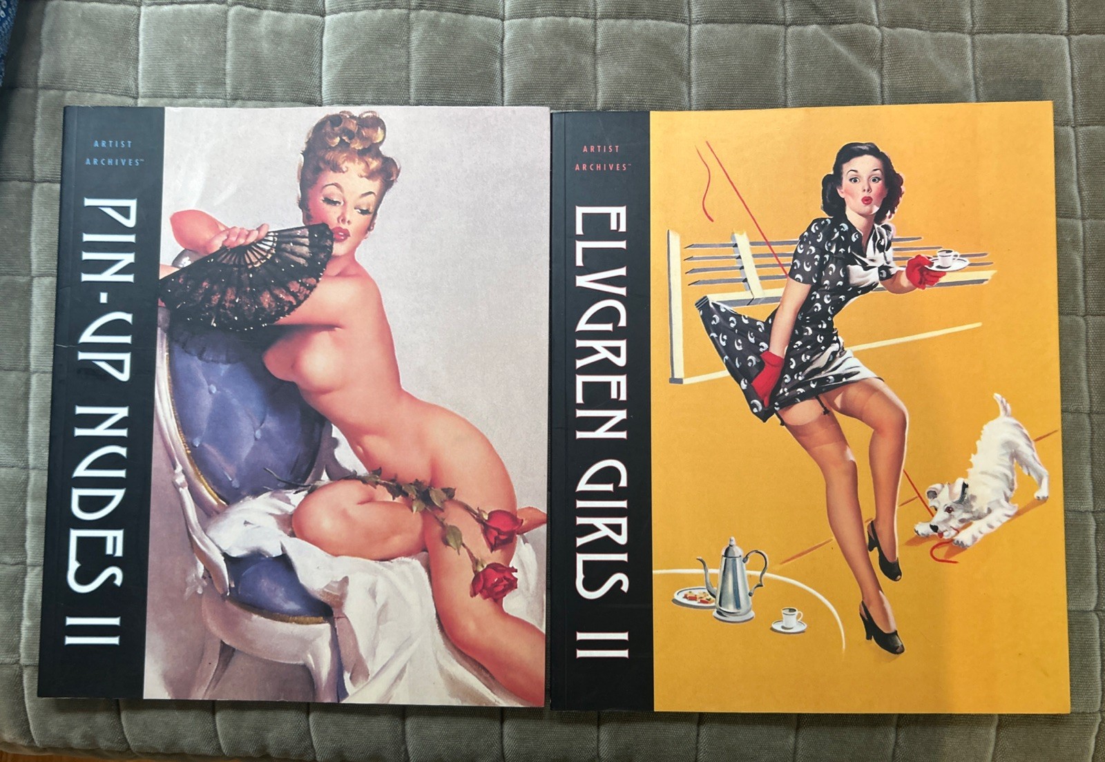 ELVGREN GIRLS 2 PIN-UP NUDES and GIRLS 2 Artist Archives Books Great Condition