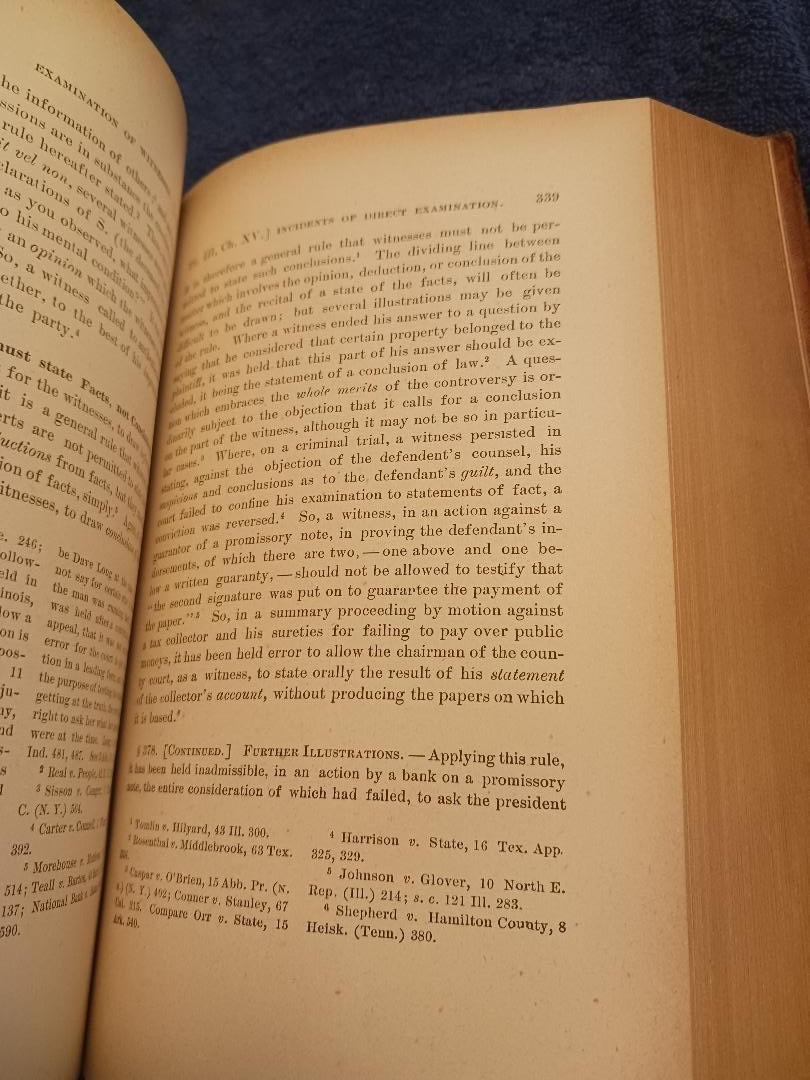 Treatise on Law of Trials Civil Criminal Seymour Thompson Vol 1 1889 Original