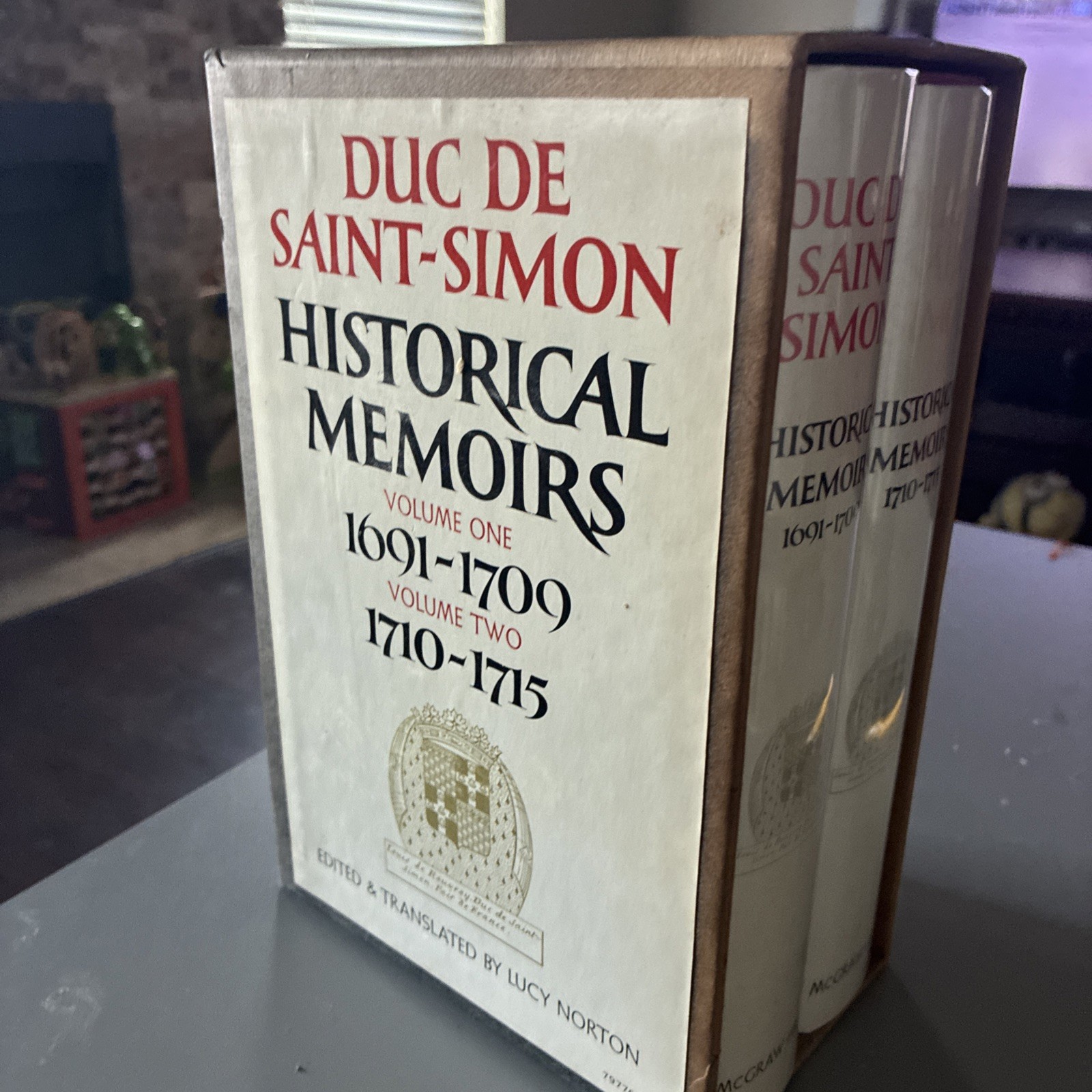 DUC DE SAINT-SIMON Historical Memoirs, Vol One 1691-1709 & Vol Two 1710-1715