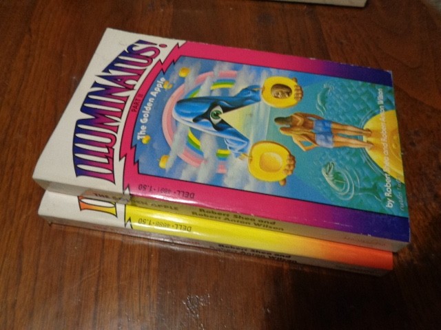 ILLUMINATUS Trilogy Robert Anton Wilson: Shea stated First print DELL vguc PBO’s