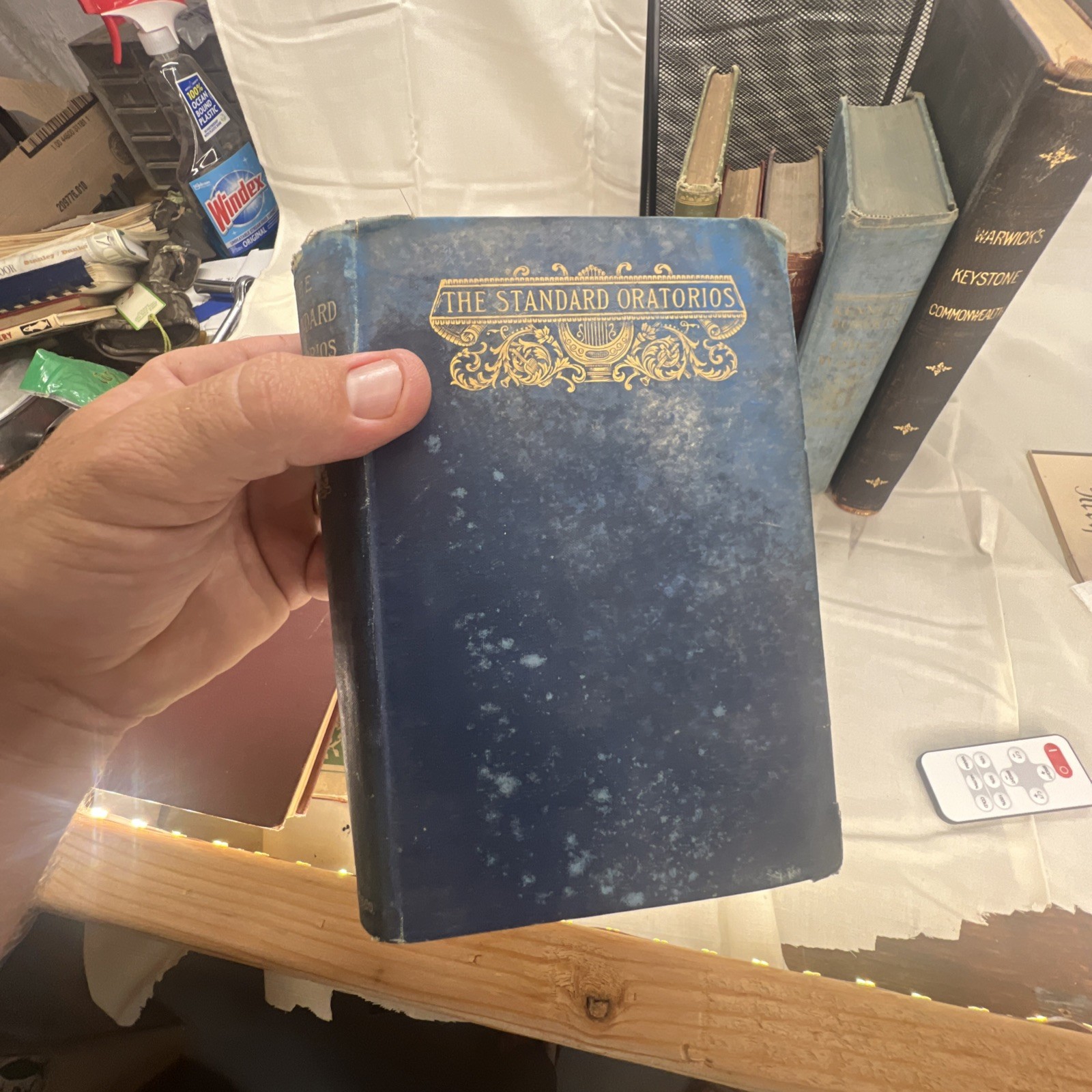 Antique Decor Books Lot Vintage Gilded Spine Stack of 9 + 1 Cottagecore