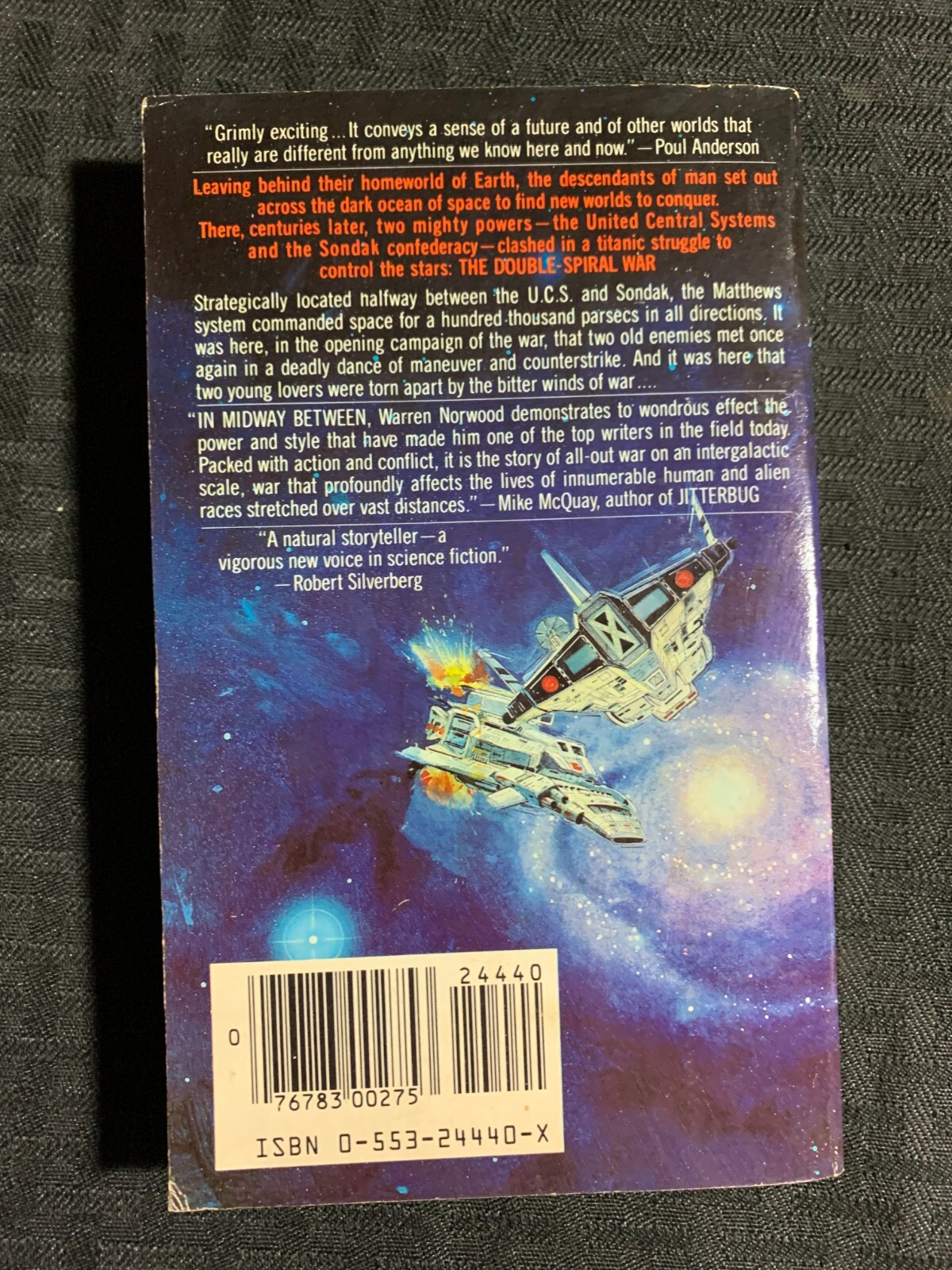 1984 MIDWAY BETWEEN by Warren Norwood G/VG 3.0 Bantam Paperback