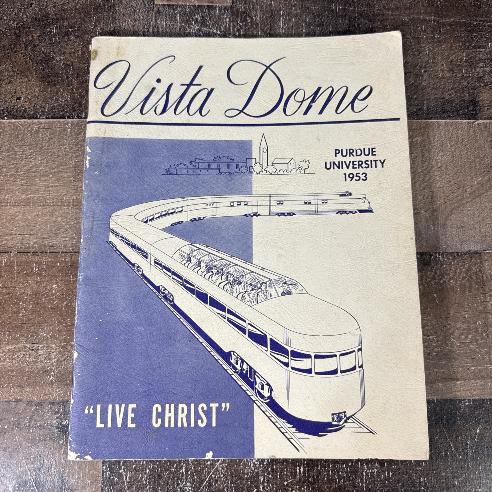 1953 International Luther League Convention Book Purdue University Vista Dome