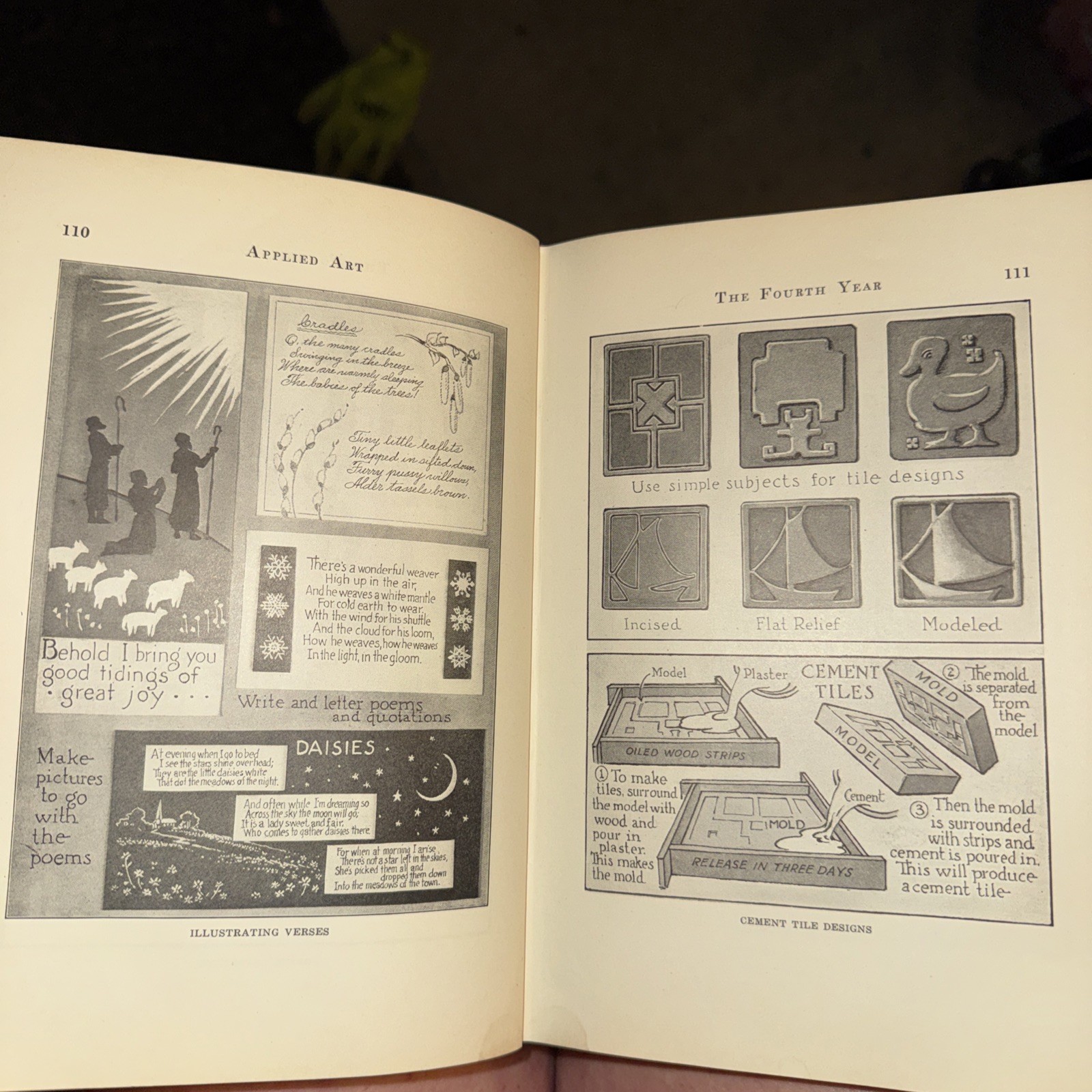 Antique 1928 Applied Art Pedro J Lemos Pacific Press Pub Assn USA Hardcover Book