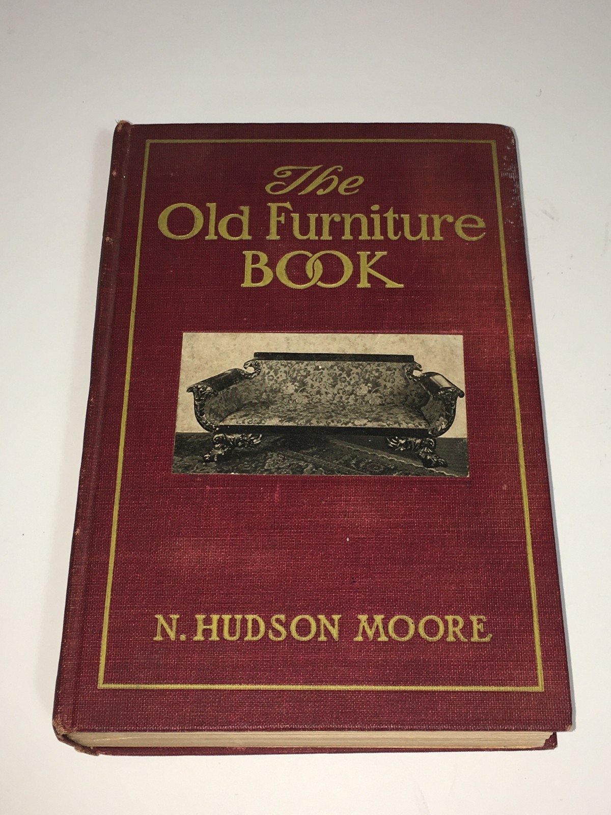 1903 Antique Decorative Art Book “The Old Furniture Book” Moore, Illustrated