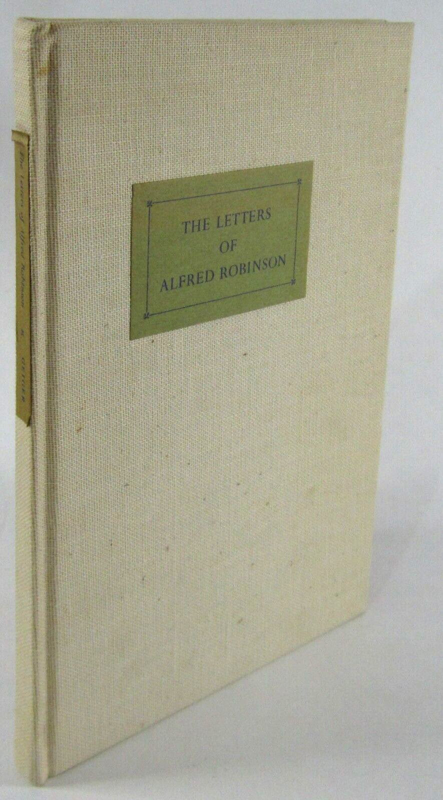 Santa Barbara CA History Letter Alfred Robinson Ward Ritchie Press Zamorano Club