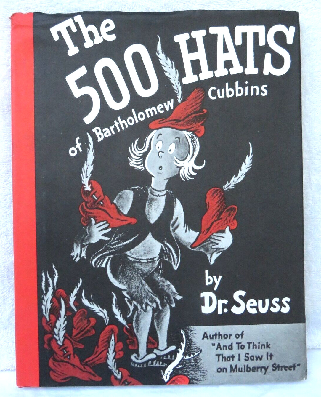 The 500 Hats Of Bartholomew Cubbins By Dr Seuss 1965 Reprint With Dust Jacket VG