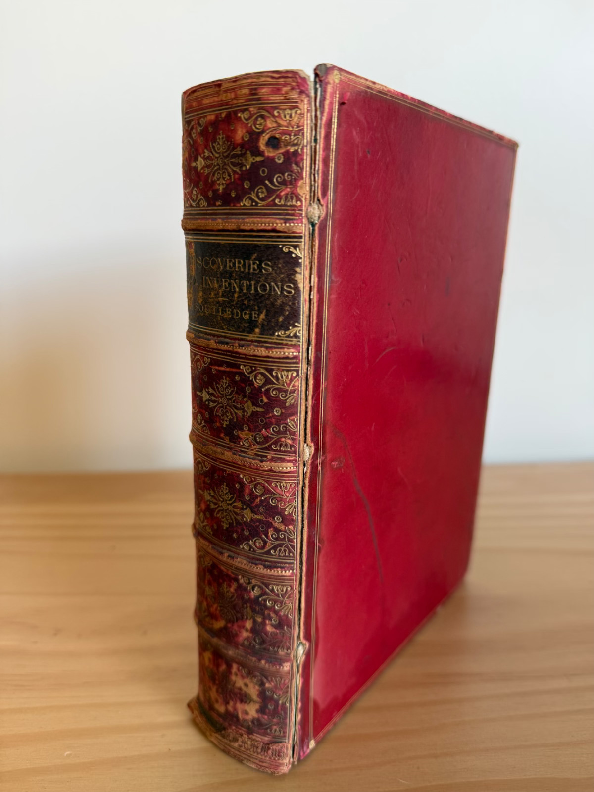 1893 Discoveries and Inventions of the Nineteenth Century Routledge Antique Book