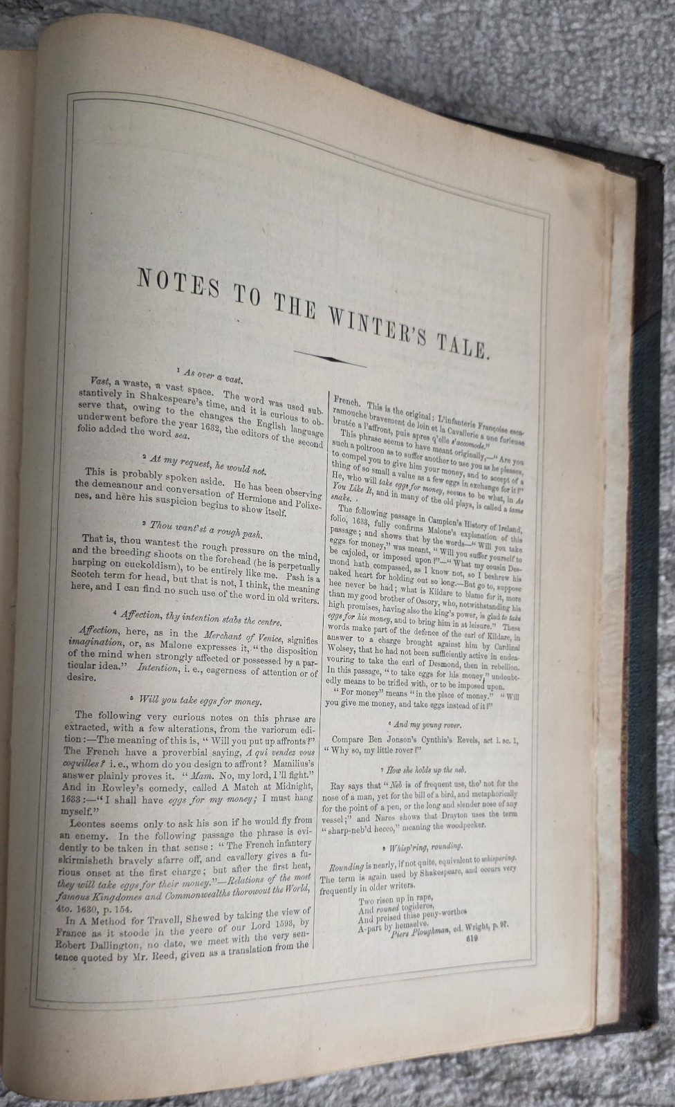 Antique 1850s Shakespeare Comedies Book Johnson Fry NYSteel Engravings