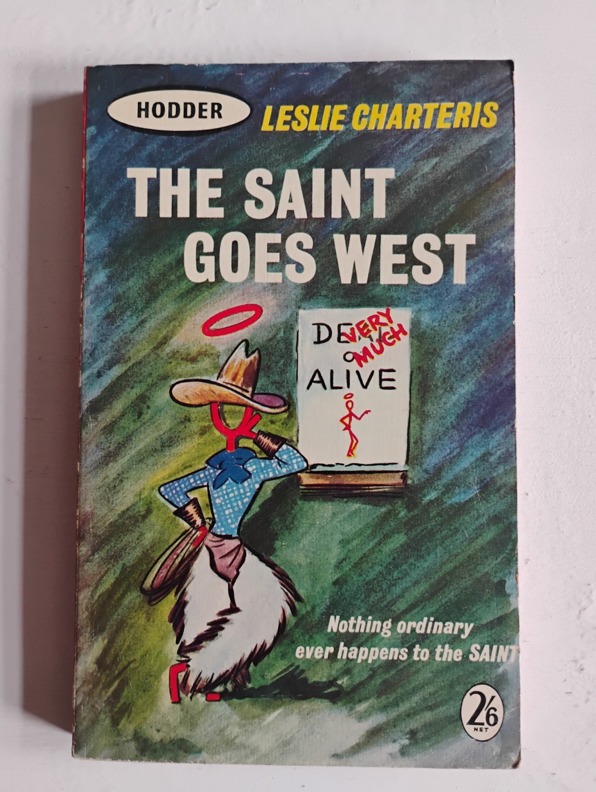 The Saint Goes West – Leslie Charteris Hodder Vintage 1961 UK PB Crime Thriller